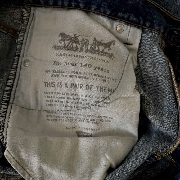 Levi’s 565 Medium Wash Loose Straight Leg Jeans Size 34 - Picture 12 of 12